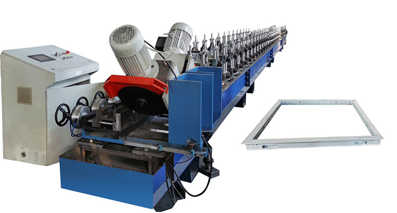 Window frame cold forming production line